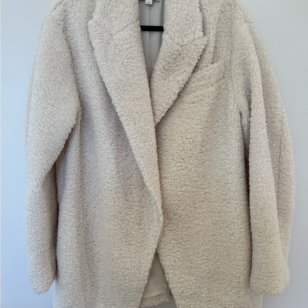 Vince size L Cozy Cream Teddy Coat NWT